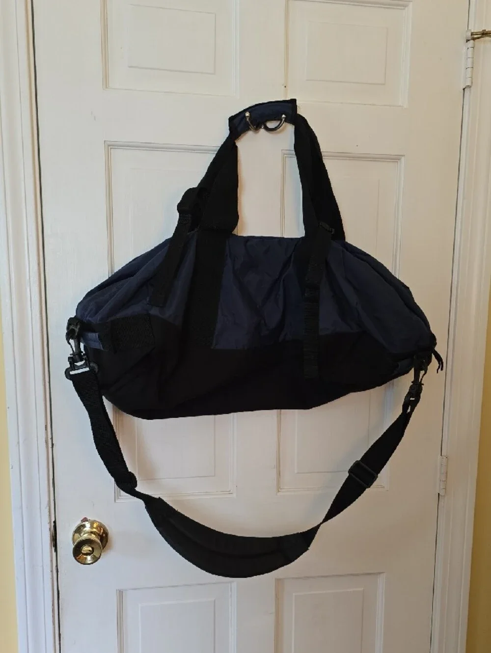 L.L. Bean Navy and Black Adventure Duffel Bag Large Unisex